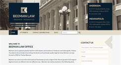 Desktop Screenshot of beemanlawoffice.com